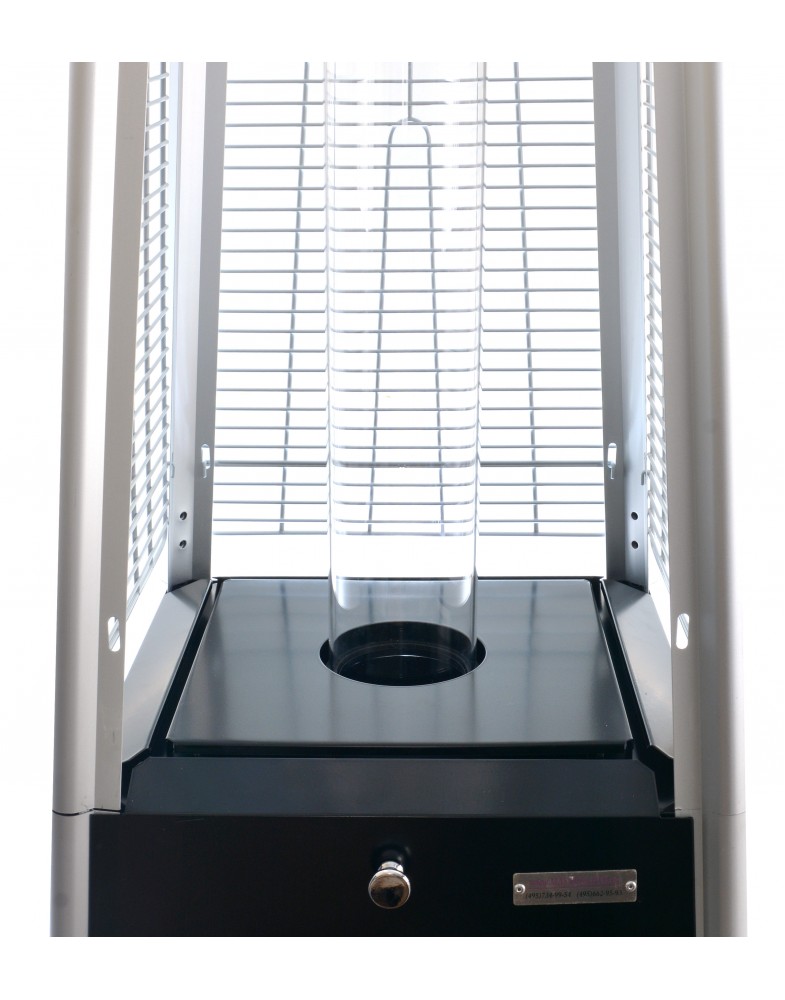 Газовый уличный обогреватель Мастер Лето МЛ-5 Черный (четырехугольное основание)